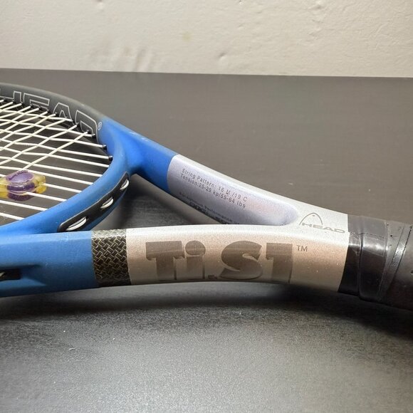 HEAD Titanium Ti.S1 Pro Tennis Racquet, The Power of Light, Blue and Black Tenni - Picture 3 of 10